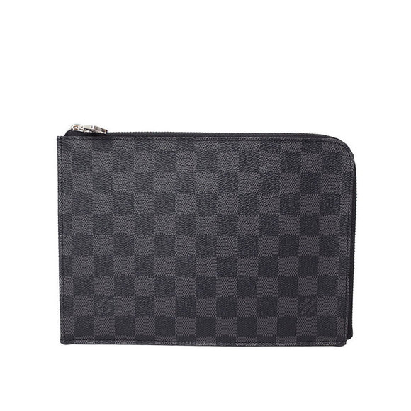 Louis Vuitton Clutch Damier Black Jour PM Bag Pochette Graphite - Picture 1 of 5